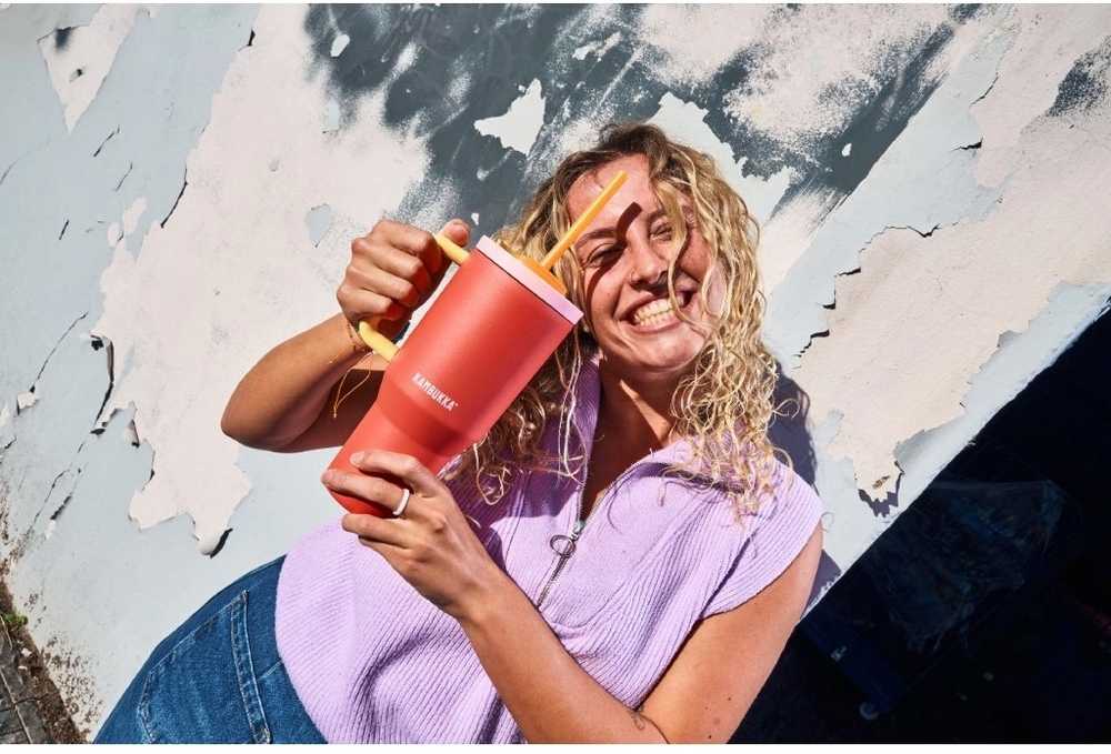 Kambukka Termohrnek Rio Tumbler 950 ml Pink Papaya