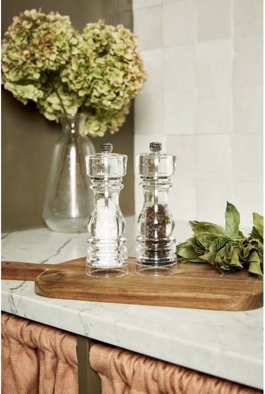 Cole & Mason Mlýnek na sůl London Acrylic Precision+ 18 cm