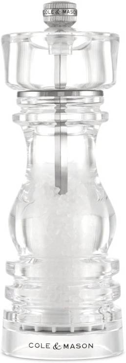Cole & Mason Mlýnek na sůl London Acrylic Precision+ 18 cm