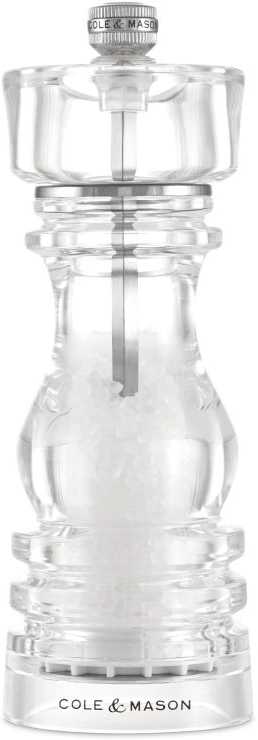 Cole & Mason Mlýnek na sůl London Acrylic Precision+ 18 cm