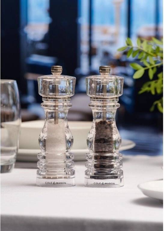 Cole & Mason Mlýnek na sůl London Acrylic Precision+ 18 cm