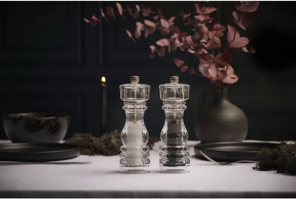 Cole & Mason Mlýnek na sůl London Acrylic Precision+ 18 cm