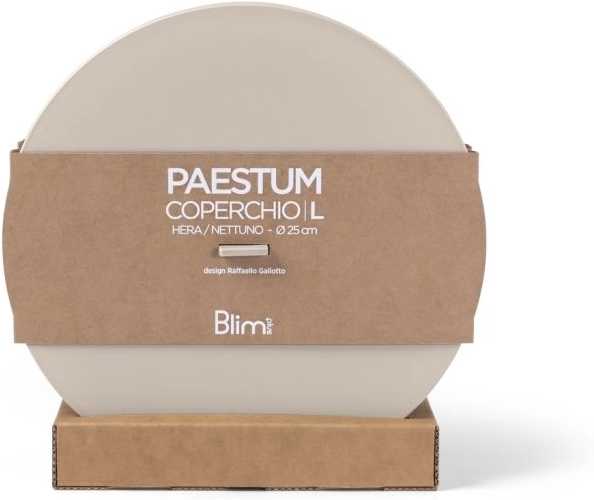 BlimPlus Poklice na mísu Nettuno / Hera L Moka Grey 25 cm