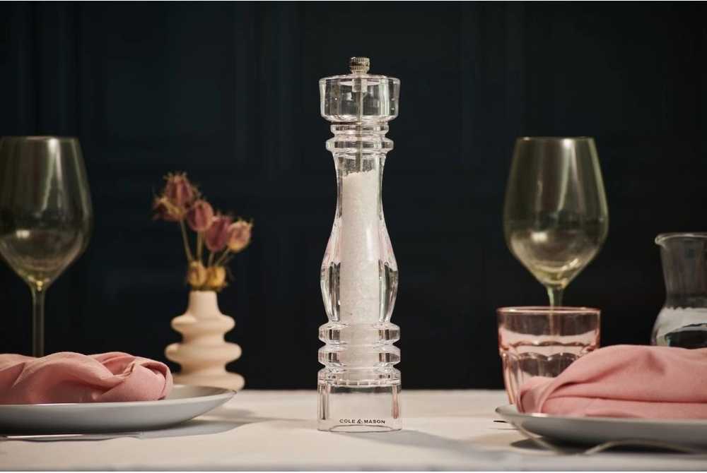 Cole & Mason Mlýnek na sůl London Acrylic Precision+ 30 cm