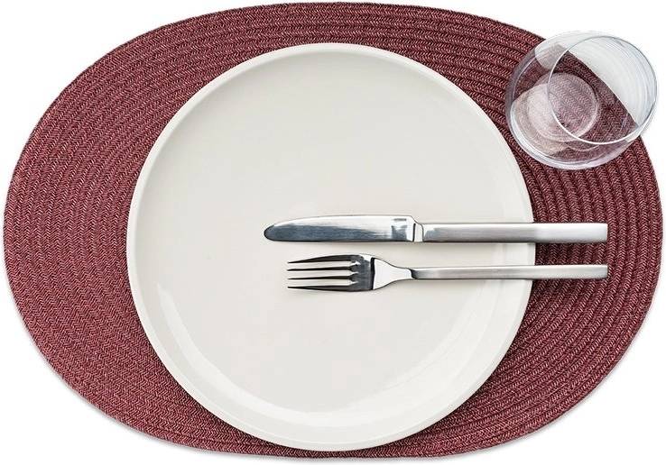 Continenta Prostírání oválné 45 x 31 cm vínové