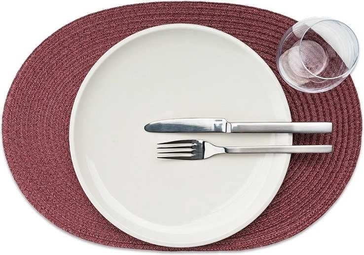 Continenta Prostírání oválné 45 x 31 cm vínové