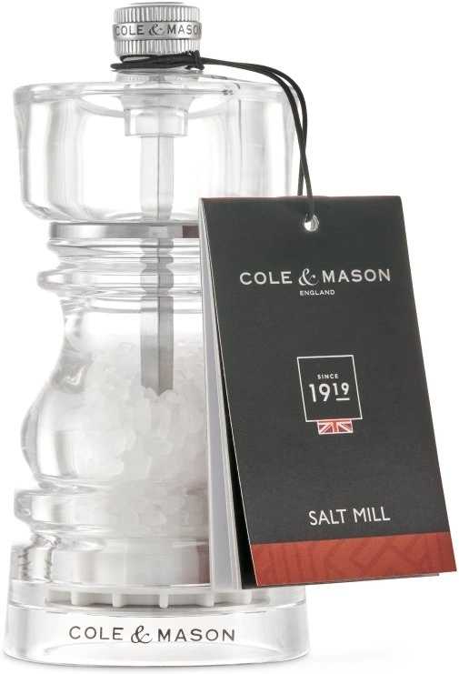 Cole & Mason Mlýnek na sůl London Acrylic Precision+ 13 cm