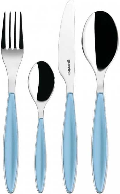 Guzzini Sada příborů Feeling 24 ks modrá