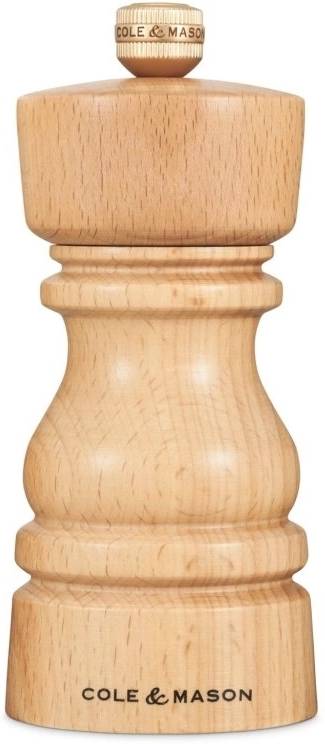 Cole & Mason Mlýnek na pepř London Precision+ přírodní buk 13 cm