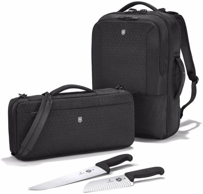 Victorinox Kuchařský batoh Chef’s s pořadačem 12dílnou sadou nožů
