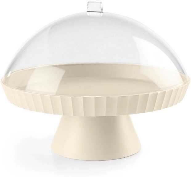 BlimPlus Podnos na dort s poklopem a lopatkou Agora Brown Sugar