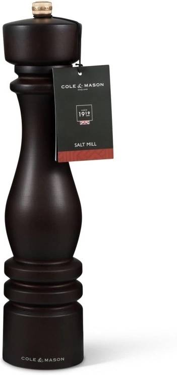 Cole & Mason Mlýnek na sůl London Chocolate Wood Precision+ 30 cm