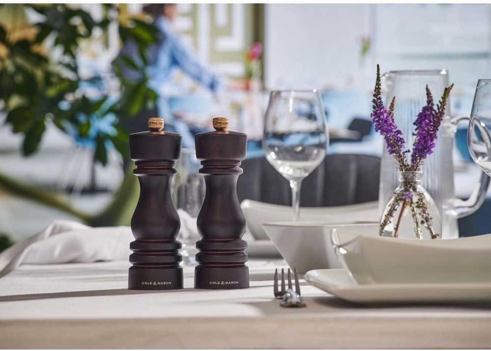 Cole & Mason Mlýnek na sůl London Chocolate Wood Precision+ 30 cm