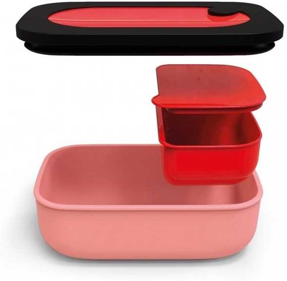 Guzzini Box na oběd s vnitřní krabičkou červený