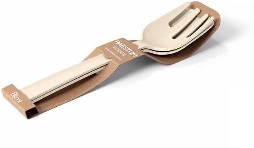 BlimPlus Příbor Paestum na servírování salátu Brown Sugar