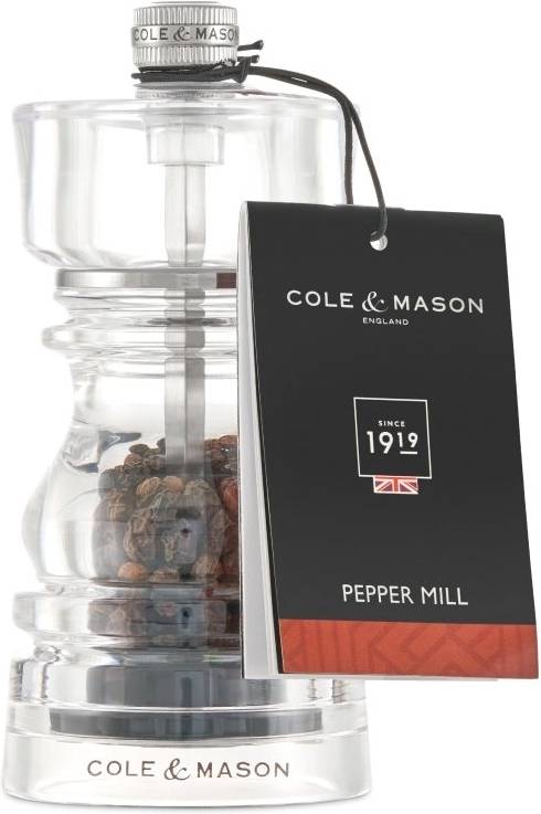 Cole & Mason Mlýnek na pepř London Acrylic Precision+ 13 cm