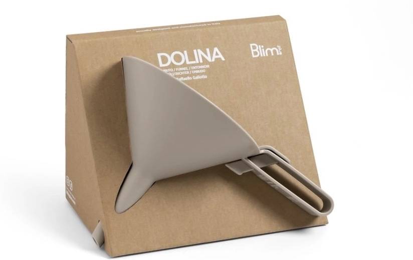 BlimPlus Nálevka s praktickou uzávěrou Dolina Moka Grey