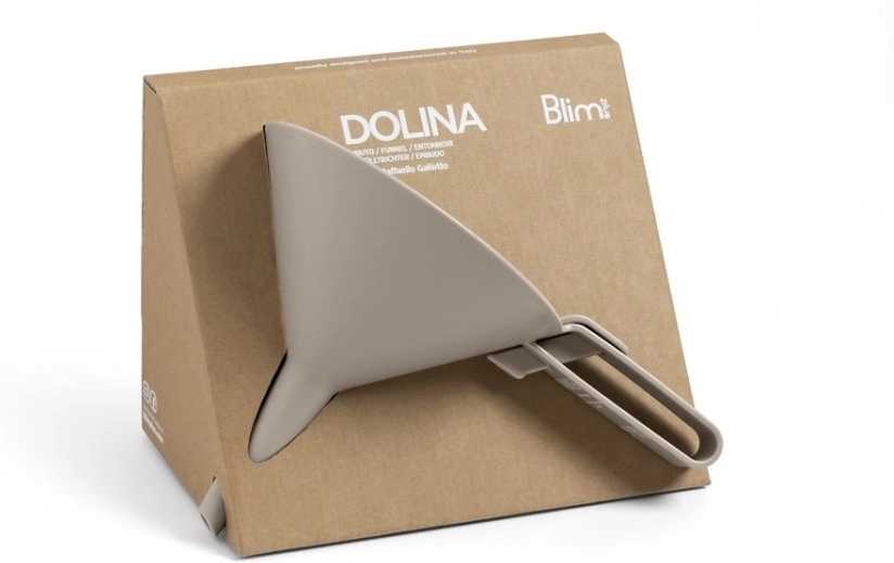 BlimPlus Nálevka s praktickou uzávěrou Dolina Moka Grey