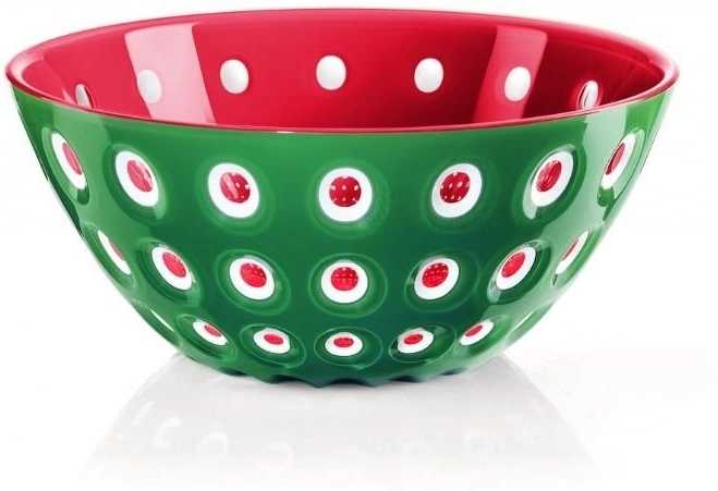 Guzzini Mísa Le Murrine 25 cm zelená, červená, bílá