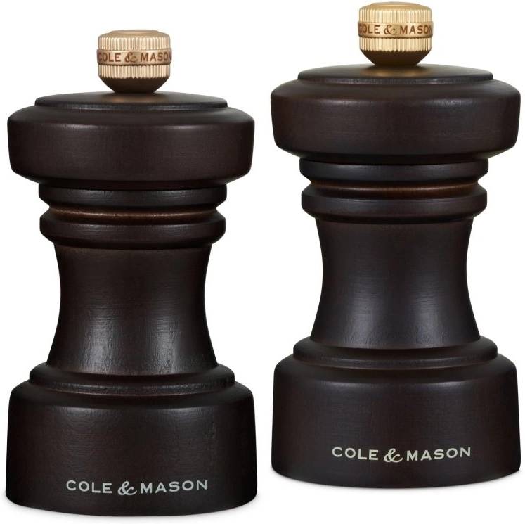 Cole & Mason Sada mlýnků na sůl a pepř Hoxton Chocolate Wood