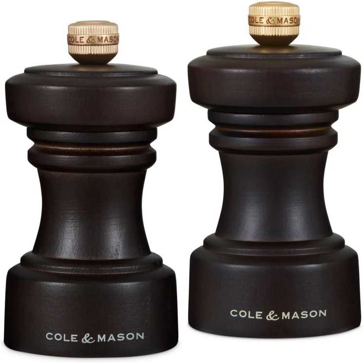 Cole & Mason Sada mlýnků na sůl a pepř Hoxton Chocolate Wood