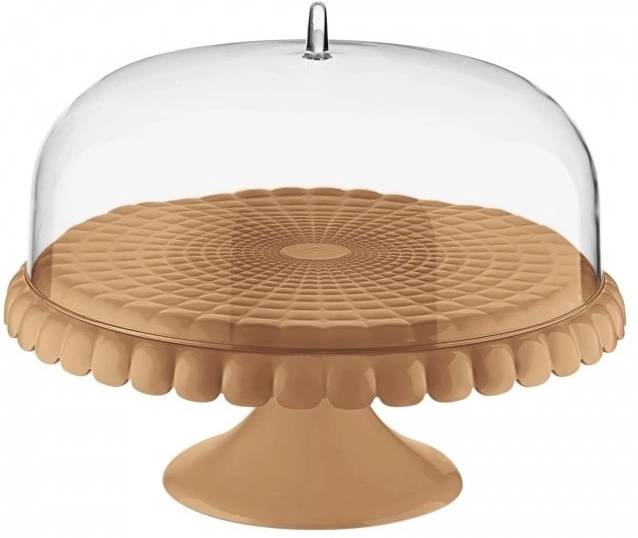Guzzini Stojan na dort s poklopem Tiffany 30 cm terracotta