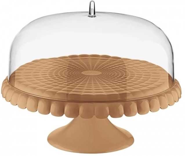 Guzzini Stojan na dort s poklopem Tiffany 30 cm terracotta