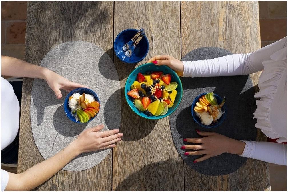 Guzzini Mísa Le Murrine 20 cm žlutá, bílá, akvamarínová