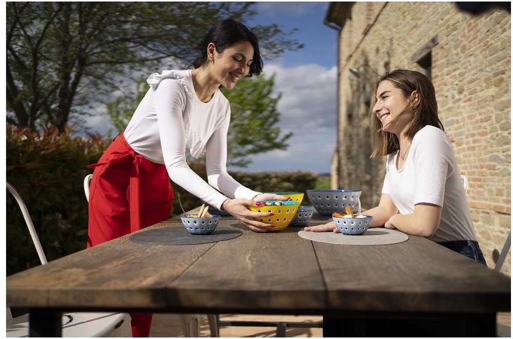 Guzzini Mísa Le Murrine 20 cm žlutá, bílá, akvamarínová