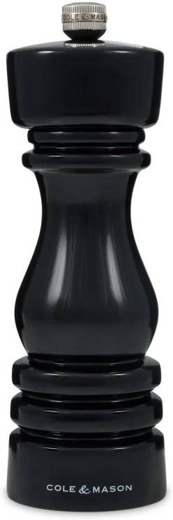 Cole & Mason Mlýnek na pepř London Black Gloss Precision+ 18 cm