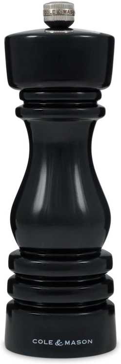 Cole & Mason Mlýnek na pepř London Black Gloss Precision+ 18 cm