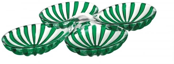 Guzzini Sada dvou propletených misek Dolce Vita Emerald