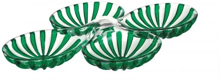 Guzzini Sada dvou propletených misek Dolce Vita Emerald