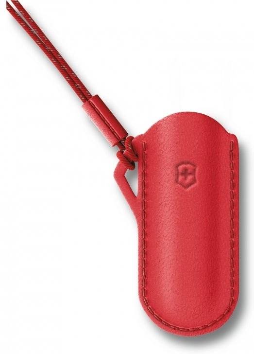 Victorinox Kožené pouzdro pro kapesní nůž Classic Style Icon červené