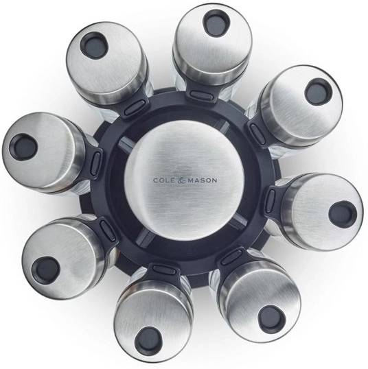 Cole & Mason Otočný stojan s kořenkami 8 ks