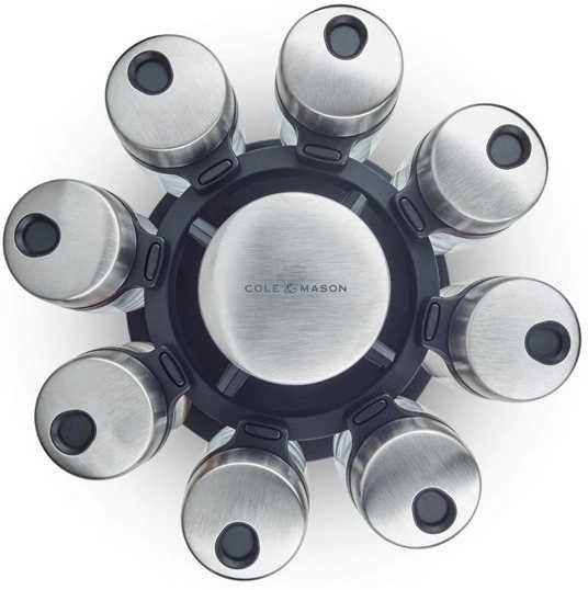 Cole & Mason Otočný stojan s kořenkami 8 ks