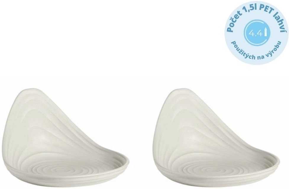 Guzzini Talířky na jednohubky Tierra 2 ks bílé