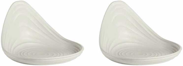 Guzzini Talířky na jednohubky Tierra 2 ks bílé