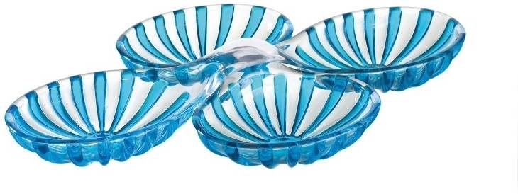 Guzzini Sada dvou propletených misek Dolce Vita Turquoise