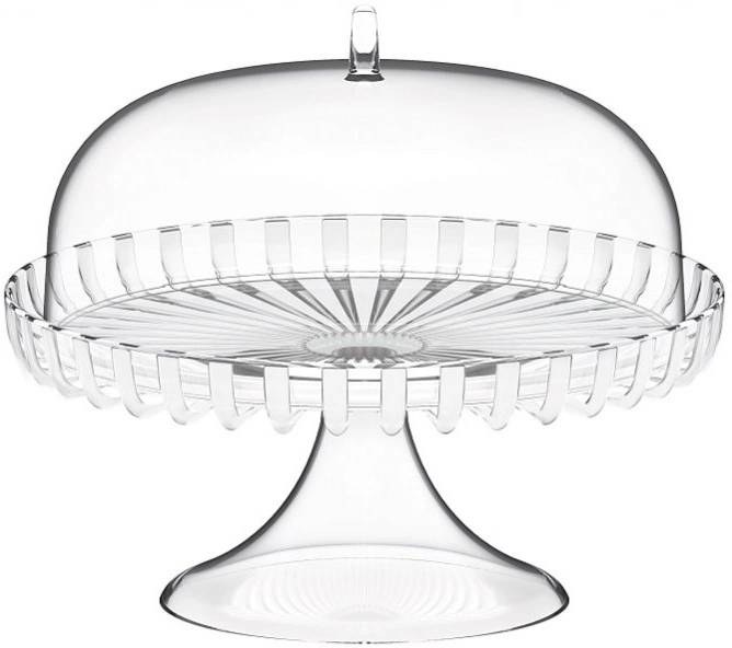 Guzzini Stojan na dort s poklopem Dolce Vita Mother of Pearl