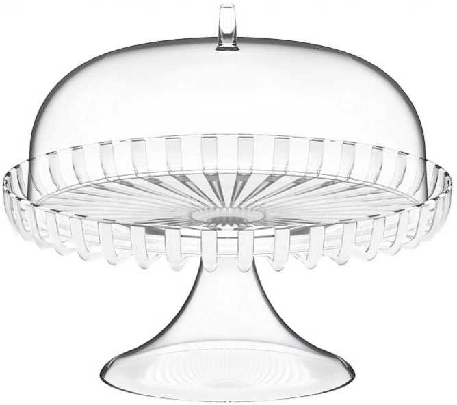 Guzzini Stojan na dort s poklopem Dolce Vita Mother of Pearl