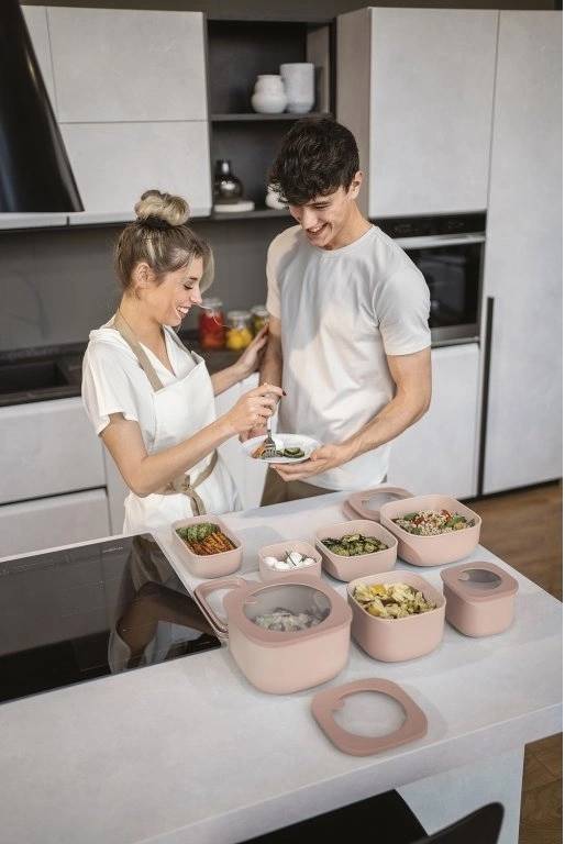 Guzzini Box na jídlo hluboký Eco Store&More 1550 ml Peach Blossom Pink