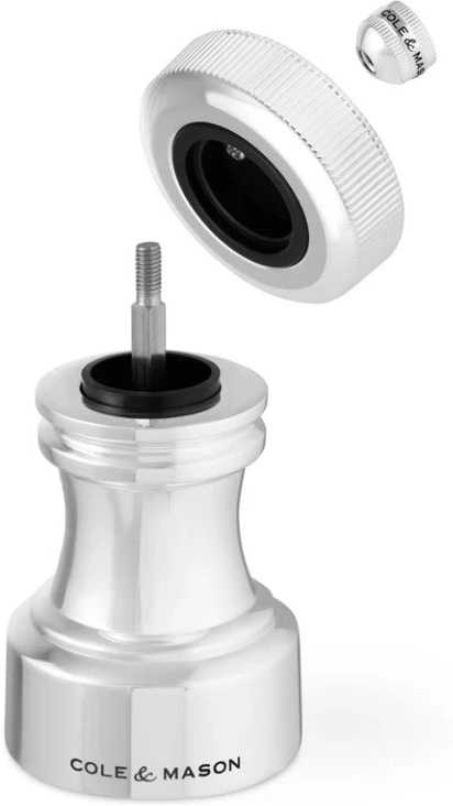 Cole & Mason Sada mlýnků na sůl a pepř Hoxton Stainless Steel Silver Plate Precision+