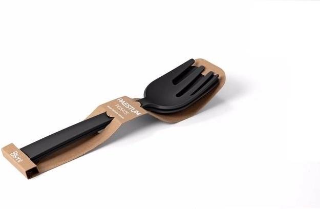 BlimPlus Příbor Paestum na servírování salátu Carbon Black