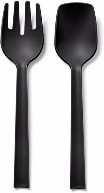 BlimPlus Příbor Paestum na servírování salátu Carbon Black