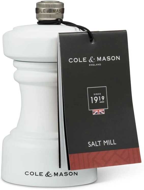 Cole & Mason Mlýnek na sůl Hoxton White Wood Precision+