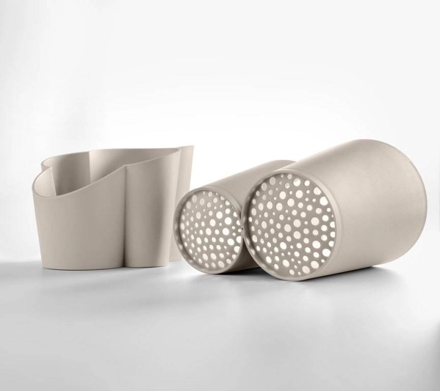 BlimPlus Stojánek na příbory Gocciolo Moka Grey