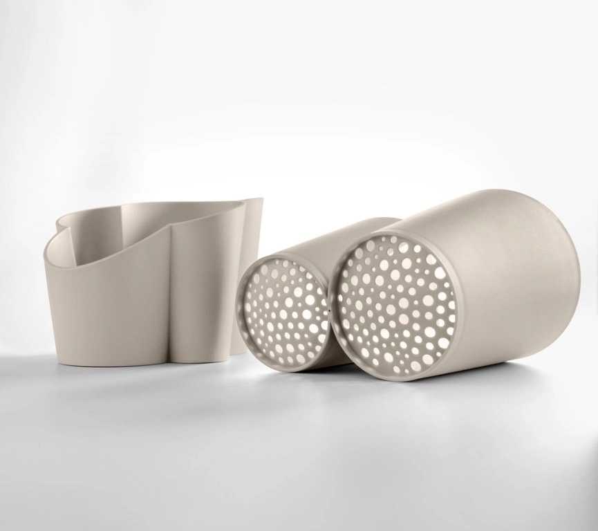 BlimPlus Stojánek na příbory Gocciolo Moka Grey