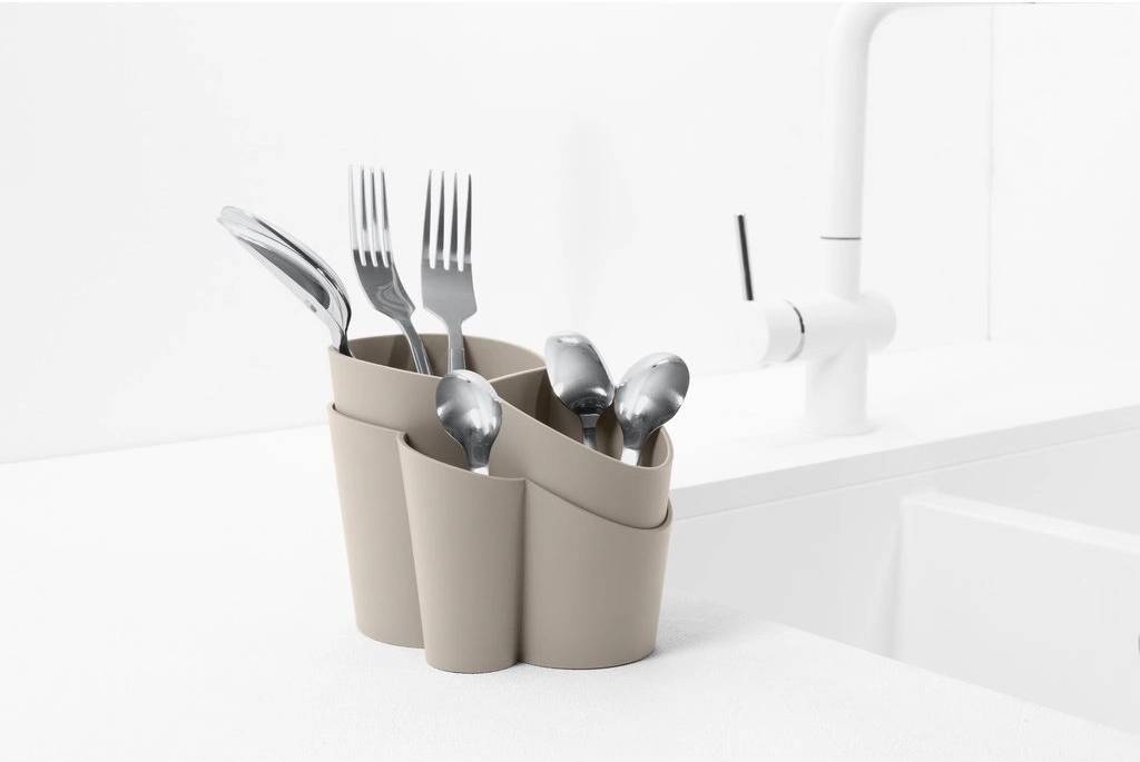 BlimPlus Stojánek na příbory Gocciolo Moka Grey