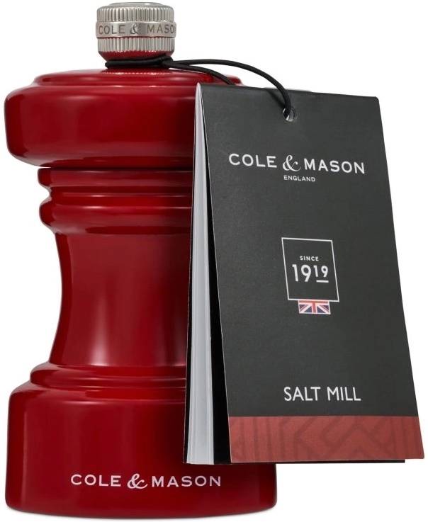 Cole & Mason Mlýnek na sůl Hoxton Red Gloss Precision+
